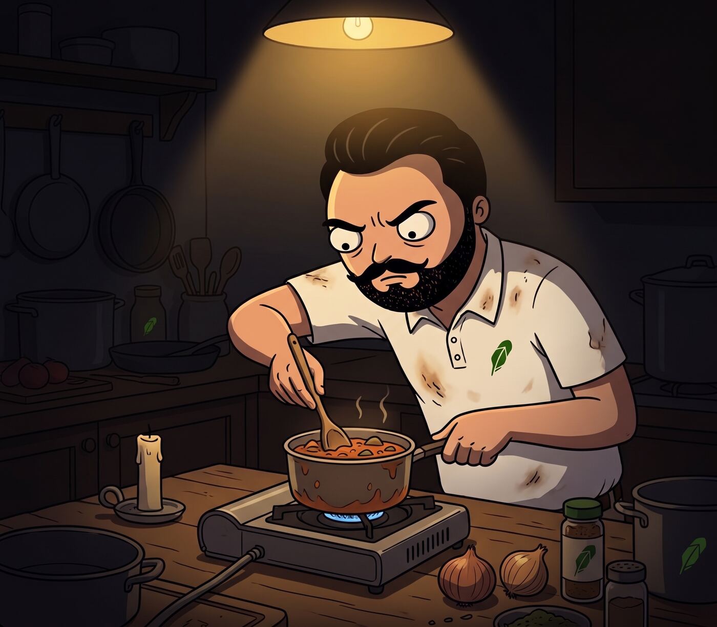 Velad cooking something